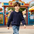 thumbnail image 5 of Hurxie Boys Sweatshirts Kids Fashion Fleece Long Sleeve Crewneck Pullover 10-11 Years, 5 of 7