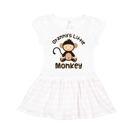 

Inktastic Granny s Little Monkey Gift Toddler Girl Dress