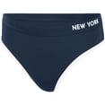 thumbnail image 2 of Women's G-III 4Her by Carl Banks Navy New York Yankees Southpaw Bikini Bottom, 2 of 3