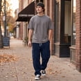 thumbnail image 6 of WJOSBXT Corduroy Pants Mens Wide Leg Cargo Pants 2026 Baggy Drawstring Carpenter Pants Relaxed Fit Big and Tall Elastic Waist Loose Running Trousers 2XL, 6 of 9