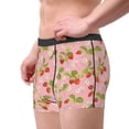 thumbnail image 2 of Gukieu Strawberry Floral Print Men's Boxer Briefs, High Elastic Moisture Wicking Boxer Briefs Underwear-XX-Large, 2 of 5