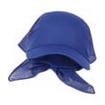thumbnail image 4 of Pañuelo tipo bandana para mujer, gorro, turbante, regalo para citas, montar a caballo y andar en bicicleta. Azul, 4 of 9