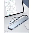 thumbnail image 2 of 7 en 1 Expansion Dock Hub 5W PD Tipo C A Lector Tarjetas Tipo C Extender Hub para PC, 2 of 9