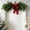 Green#581, variant on Christmas Door Swag with Bells Pinecones and Velvet Bow Artificial Hanging Christmas Decoration for Front Door Mirror Fireplace Mantel Indoor Holiday Decor