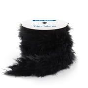 Hello Hobby Black Feather Boa Sewing Trim, 1-1/2 in x 2 yd