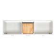 thumbnail image 3 of Ariel Hamlet 73 In. Double Rectangle Sink Vanity With White Quartz Countertop In White, 3 of 10