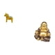 thumbnail image 5 of Escultura de caballo Dalecarliano y Buda Maitreya, figura coleccionable de animal, adorno de mesa Feng Shui para decoración del hogar y aniversario., 5 of 8