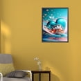 thumbnail image 2 of 5D DIY Taladro Diamante Pintura Playa Romance Kit Del 30x40cm, 2 of 9