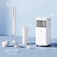 thumbnail image 3 of HOMCOM 10,000 BTU Air Conditioner, Quiet AC Unit with Remote Control, White, 3 of 10