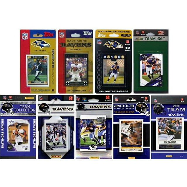 NFL Baltimore Ravens 9 Ensembles de Cartes à Collectionner sous Licence Différentes