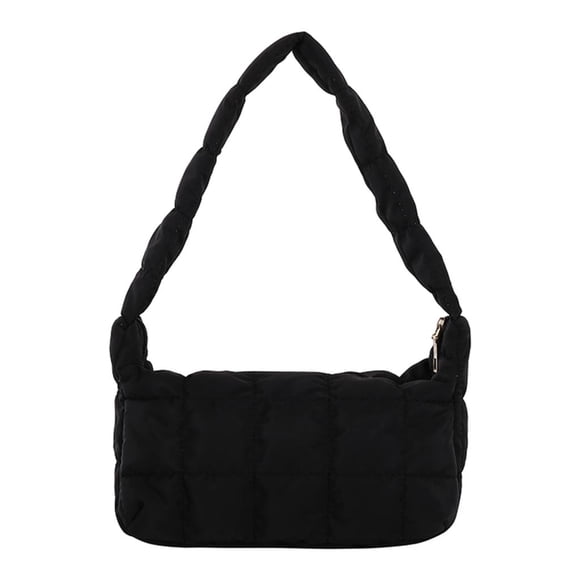Bolso bandolera de invierno acolchado de para mujer Bolso cruzado Negro SM SunniMix Bolso de mujer