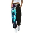 thumbnail image 1 of LUOGENLI Pantalon Décontracté pour Femme Nouveau Pantalon Décontracté Imprimé pour Femmes Pantalon Décontracté pour Femmes Extensible Pantalon Décontracté pour Femme Grande Taille Noir TG, 1 of 5