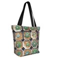 thumbnail image 2 of Fotbe Cactus Garden Pattern Beach Tote,Shoulder Handbag,Spacious Tote Bag,Lightweight Travel Bag,Versatile Shopping Bag, 2 of 9