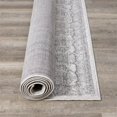 thumbnail image 5 of Novelle Home Converge 94" x 126" Polypropylene/Cotton Elegant Rug in White/Gray, 5 of 16