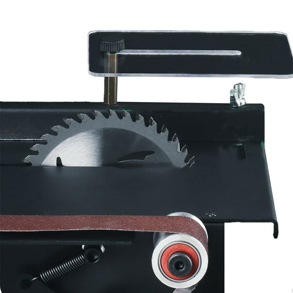 Mistaha 200W Mini Electric Bench Saw and Belt Sander Kit - Multifunctional Circular Saw with 7 Variable Speeds - Ideal for Woodworking, Metal Processing, and DIY Crafts