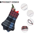 thumbnail image 5 of Dog Paw Decorative Socks 17x11.8in Top With A Strap Design For Easy Hanging For Festive Christmas Party Decorations Darkslateblue Buffalo Plaid Check Tartan Scotland_2, 5 of 8