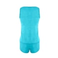 thumbnail image 6 of HAPIMO Two Piece Tankini Swimsuit for Women Tank Top Bathing Suits & Boy Shorts Lightweight Summer Casual Sets Beach Pool Swimsuits with Chest Pad Sky Blue S, 6 of 6