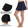 thumbnail image 2 of Sociala Women's V Slit Swim Skirt High Waist Build-in Brief Swimsuit Bottoms, 2 of 5