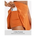 thumbnail image 6 of Athletic Skort Skirts for Women High Waisted Pleated Athletic Skort with 4 Pockets, Tennis Golf Running Casual Wear Orange XXS, 6 of 8