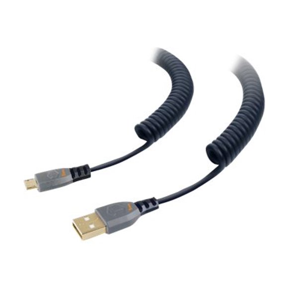 Tough Tested - USB cable - Micro-USB Type B (M) to USB (M) - 2 A - 10 ft - coiled