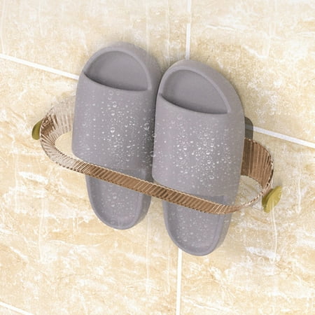 

Christmas Clearance No Punch Slipper Rack Bathroom Shelf Shoe Organizer Toilet Wall Mounted Hanging Shelf Drainer Shelf Multi Scene Use Easy To Clean