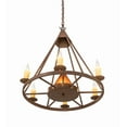 thumbnail image 5 of Meyda Tiffany 120281 Desert Arrow 7 Light 30" Wide Taper Candle Style Chandelier - Rust, 5 of 7
