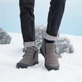 thumbnail image 4 of FDSKWKYMen Snow Boots Water Resistant Non-slip Winter Shoes with Fuzz Lined Warm High Top Boots for Men, 4 of 14