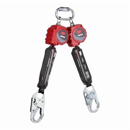 Protecta Self-Retracting Lifeline, 6 ft. Length, Snap Hook, Steel, 2 Leg(s), 310 lb Weight Capacity