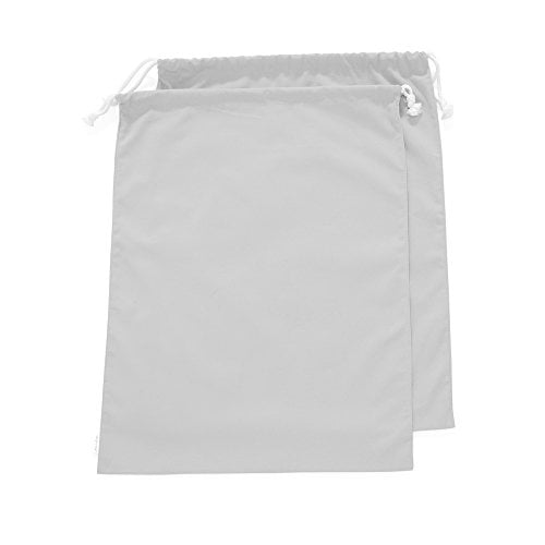 Augbunny 100% Cotton Canvas Travel Laundry Bag, 2-Pack (Large, Light ...