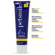 Petsmile VOHC Dog & Cat Toothpaste, Proven Plaque & Tartar Control, London Broil, 4.2 oz