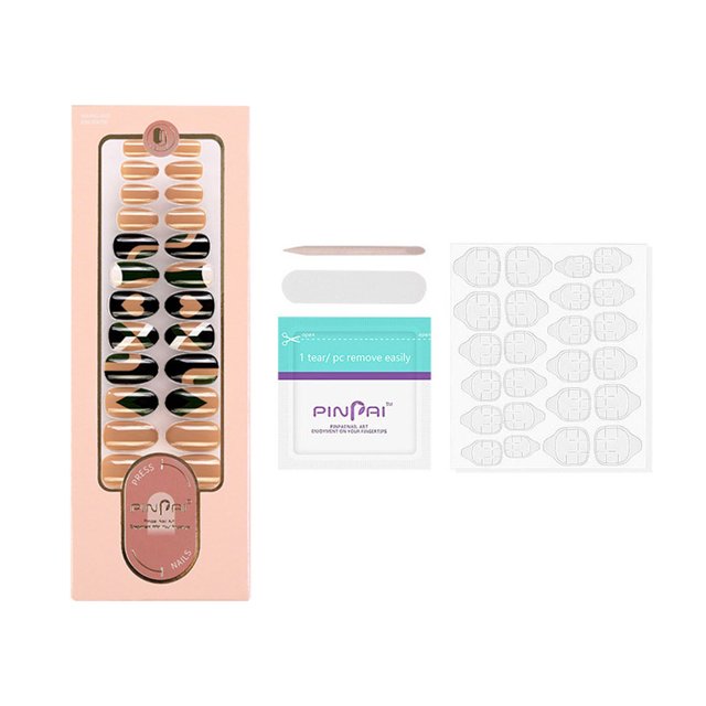 FSTDelivery Offres sur les Produits de Soins Personnels et de Beauté! le Nouveau Patch de Port d'Ongles Portable en Forme de Pointe Longue Détachable Réutilisable Faux Ongles, Cadeaux de Noël et d'Anniversaire pour Femmes, en Liquidation Liquidation