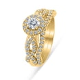 thumbnail image 2 of 1.00 Carat TW Women's Diamond Eternity Bridal Set in 10k Yellow Gold (G-H Color, I1-I2 Clarity, Engagement ring and Wedding Band), 2 of 4