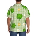 thumbnail image 5 of Wukai St Patrick's Day11 Men's Casual Short-Sleeve Button Down Shirt - Lightweight Summer Dress Shirt for Daily Wear-Small, 5 of 7