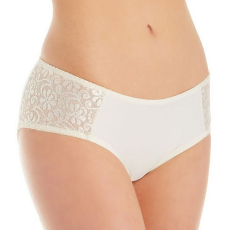 

Women s Carnival 3147 Tuxedo Lace Microfiber Boyshort Panty (Ivory 2X)