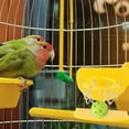 thumbnail image 5 of FOLOYORI Bird Training Toy 1Set Round Yellow Acrylic Basketball Hoop for Parrots Interaction, 5 of 8