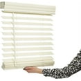 thumbnail image 2 of Lotus & Windoware Cordless 2" Faux Wood Room Darkening Horizontal Blind, 11" Width x 72" Length, Alabaster, Smooth, 2 of 6