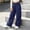 Navy, variant on Girls Stretch Cargo Pants Elastic Waist Wide Leg Casual Baggy Kids Hiking Pants Brown 8