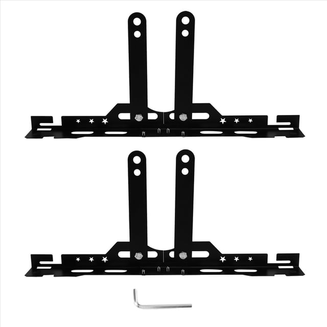 Placas de Alineación de Ruedas para Automóvil, Nivelador de Ruedas Automotriz Ajustable, Herramienta de Balanceo de Ruedas, Color Negro.