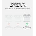 thumbnail image 3 of Ringke Silicone [Premium Liquid Silicone] for AirPods Pro 3rd Case, Soft Grip Slim Lightweight Shockproof Cover - Pink Sand, 3 of 11