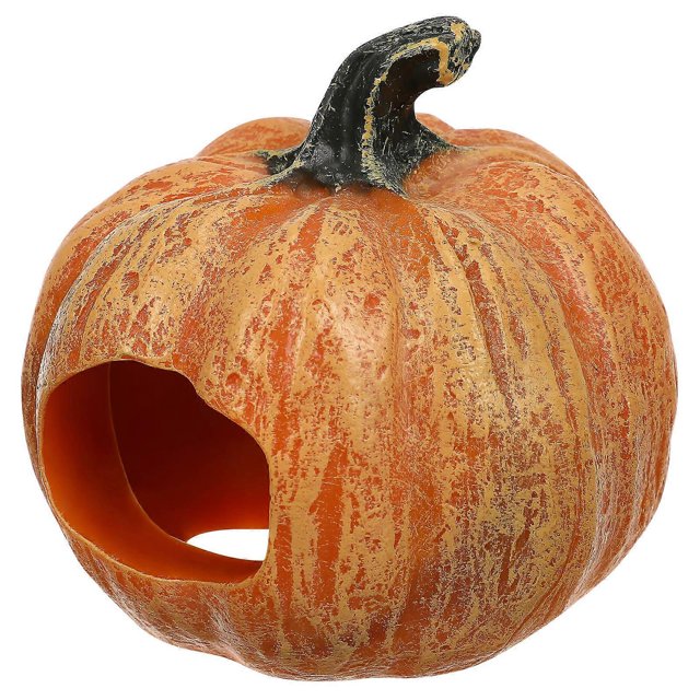 Aquatic Hide Hut Fish Tank Decoration Pumpkin Design For Aquarium Hobbyists Hiding Playing Essential 1Pack
