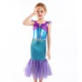 thumbnail image 2 of Vestido de princesa sirena, ropa infantil, vestido de bebé de primavera y verano para niñas, vestido de baile con cola de sirena, 2 of 6