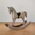 thumbnail image 6 of Handmade Vintage Old Collectible Statue Wooden Rocking Horse Figurines Decorative Ornaments Craft Sculpture for Office & Home Room Desktop Christmas Birthday New Year Gift, 6 of 6