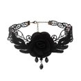 thumbnail image 1 of Huanglei Collier Ras-du-Cou en Dentelle à Franges Superposées Gothique Lolita Vintage pour Charme Rétro, 1 of 3