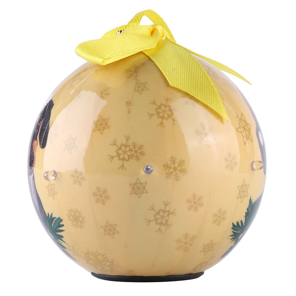 Dog Collection Twinkling Lights Christmas Ball Indoor Decorative Ornament