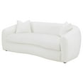 thumbnail image 3 of Pemberly Row Modern Fabric Upholstered Tight Back Sofa White, 3 of 11