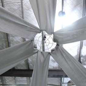 Ceiling Draping Sheer Voile Chiffon Ceiling Drape Panel Wedding 19