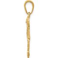 thumbnail image 3 of 14K Yellow Gold Seahorse Pendant (26 X 9) Made In Peru d4105, 3 of 6
