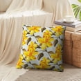 thumbnail image 4 of LALILO Throw Pillow Covers Floral With Yellow Flowers Accent Art Cushion Cover 18" x 18", 2 Pack, 4 of 6