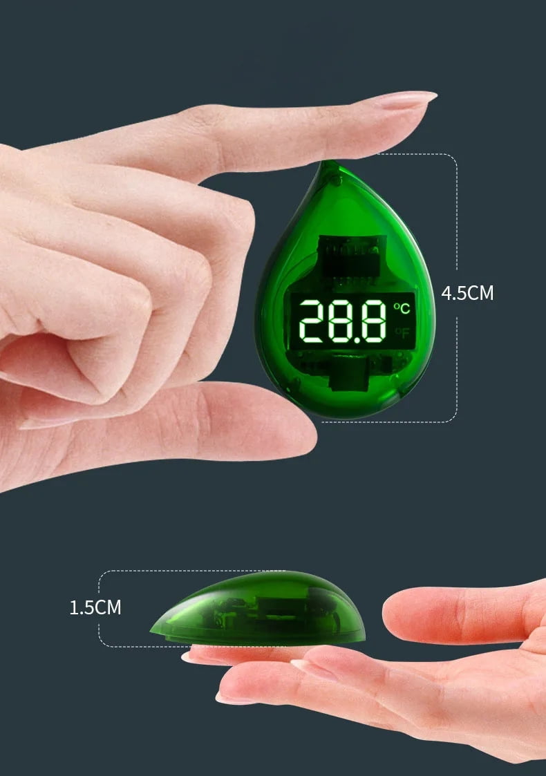 Aquarium Thermometer Mini Electronic Accurate LED Digital Display Turtle Tank Temperature Measure Fish Tank Accessories