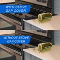 thumbnail image 3 of Silicone Stove Counter Gap Cover (2 Pack),Easy Clean Heat Resistant Wide & Long Kitchen Stove Gap Filler,Seals Spills Between Counters, Oven, Stovetops, Washing Machines, Washer, Dryer(25in, Black), 3 of 14